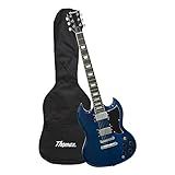 Kit Guitarra Elétrica TEG 340 Azul Com Capa Thomaz