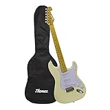 Kit Guitarra Elétrica TEG 400V Branco Com Capa Thomaz