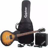 Kit Guitarra EpiPhone Player Pack Les Paul Combo Bag Correia