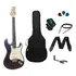Kit Guitarra Memphis By Tagima Mg30 Strato Mdsv Cor Cinza-escuro Material Do Diapasão Madeira De Bordo Orientação Da Mão Destro
