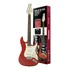 Kit Guitarra Rockwave Strinberg Strato Rgk50 Rd Vermelho