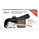 Kit Guitarra Squier By Fender Sonic Stratocaster Black 037 1720 006