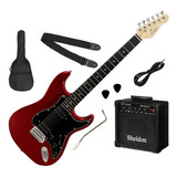 Kit Guitarra Stratocaster Giannini G 102   Amp E Acessórios