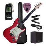 Kit Guitarra Stratocaster Memphis Mg 30 Com Amplificador