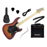 Kit Guitarra Stratocaster Strinberg Sts100 Amplificador Cor Sts100 Css