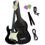 Kit Guitarra Stratocaster Tagima Memphis Mg 30 C Afinador