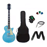 Kit Guitarra Strinberg Les Paul Lps230 Mb Azul Acessórios