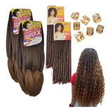 Kit Gypsy 2 Cabelo Jumbo 400 Gramas 2 Nina Softex Anéis
