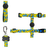 Kit H Peitoral Guia Cachorros Turma Da Monica Pets Cor Tm08 Tamanho Da Coleira P