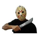 Kit Halloween Sexta Feira 13 Com Máscara E Facão Do Jason