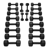 Kit Halteres Dumbells Sextavado