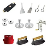 Kit Hambúrguer Gourmet C 14 Itens Modelador Espátula Chapa