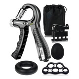 Kit Hand Grip Fortalecimento Mãos Dedos Punho Fisioterapia