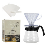 Kit Hario V60 02 P Café Com Suporte 40 Filtros Jarra