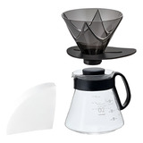 Kit Hario V60 Mugen Jarra Suporte 40 Filtros 02