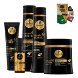 Kit Haskell Cavalo Forte Sh Cond Máscara 500g Leave Selante