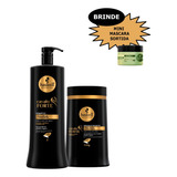 Kit Haskell Cavalo Forte Shampoo Mascara Litro Brinde