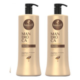 Kit Haskell Mandioca Shampoo 1 Litro 1 Condicionador 1 Lt