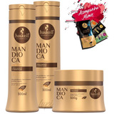 Kit Haskell Mandioca Shampoo Condicionador 300 Máscara 250g