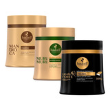 Kit Haskell Mascaras Cavalo Forte Mandioca Murumuru 500g