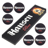 Kit Hausen Bar Mat 6 Porta Copos Tapete Para Copos