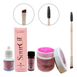 Kit Henna Para Sobrancelha Profissional Designer Pasta Magic Cor Loiro