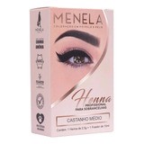 Kit Henna Para Sobrancelhas Menela 2 5gr Profissional