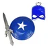Kit Herói Com Escudo   Espada E Máscara Capitão   Toymaster Cor Colorido