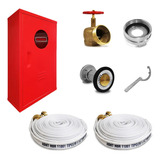 Kit Hidrante Parede 90x60x17cm Completo 2 Mangueiras 30mts