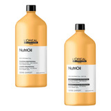  Kit Hidratação Shampoo E Condicionador Loreal Nutrioil 1,5l
