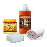 Kit Hidratante De Couro Óleo De Mocotó 500 Cera Jr 180g