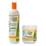 Kit Hidratante Shampoo Silicon Mix Bambú 473ml Máscara 450g