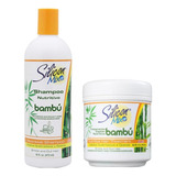 Kit Hidratante Shampoo Silicon Mix Bambú 473ml  Máscara 450g