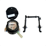 Kit Hidrômetro Unijato 1 5 3 4 Dn20 Com Cavalete Conexões Pp