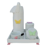 Kit Higiene Bandeja Porcelana Bebê Térmica