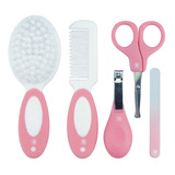 Kit Higiene Bebê 5 Peças Pente Escova Tesoura Cortador Lixa