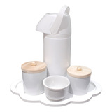 Kit Higiene Bebê Menino Menina Porcelana Garrafa Grande