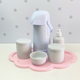 Kit Higiene Bebê Porcelana Bandeha Nuvem