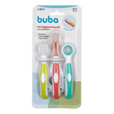 Kit Higiene Bucal Buba Com Protetor 3 Pcs Multifunções  Buba