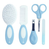 Kit Higiene Para Bebê Com Estojo 5 Peças Pimpolho Cor Azul Pimpolho Azul X 5