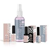 KIT HIGIENIZAÇÃO E PREPARAÇÃO UNHAS EM GEL PREP DESIDRAT TOP COAT VÒLIA