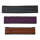Kit Hip Band 3 Unid   Faixa Elástica Mini Band   Hidrolight