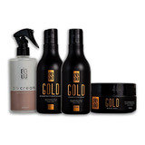 Kit Home Care Shampoo Cond E Máscara Gold Bb Cream Ss