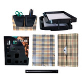 Kit Home Office Completo Com Pastas Porta Objetos Régua