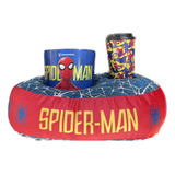 Kit Homem Aranha Almofada Balde Pipoca