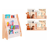 Kit Hora Da Leiturinha Rack Livros Prateleiras Flutuante