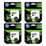 Kit Hp 662xl 4x Preto Original Cz106ab cz105ab
