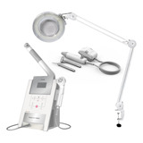 Kit Htm Beauty Steam Maxx Alta Frequência Lupa Mesa