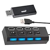 Kit Hub USB 2 0 4 Portas Multi Pendrive USB 32Gb