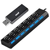 Kit Hub USB 2 0 7 Portas Multi Pendrive USB 32Gb